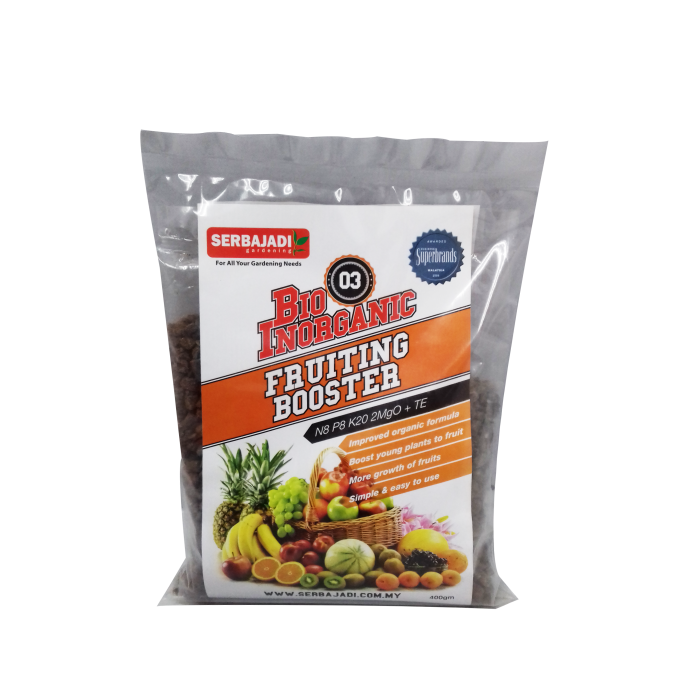 Serbajadi Plant Food Bio Inorganic Fruiting Booster 03 Fertilisers (400gm)