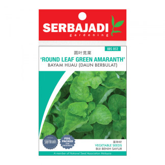 Serbajadi Seeds Round Leaf Green Amaranth ( BBS052 ) (+/- 235 Seeds)