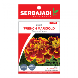 Serbajadi Seeds French Marigold FS018 (+/- 20 Seeds)