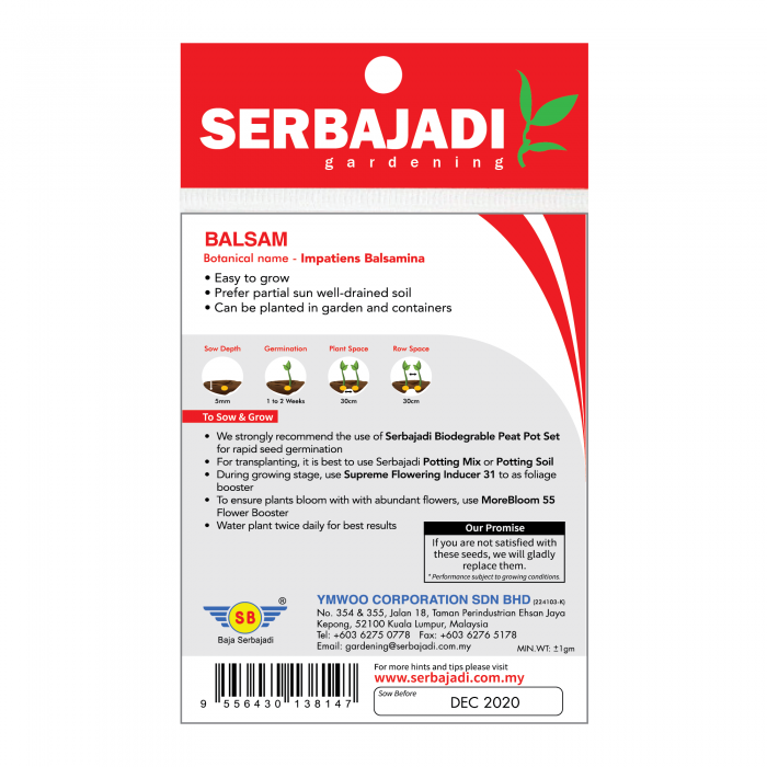 Balsam Seeds (about 30 seeds) - Image 2